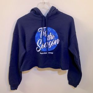 Women’s Burn Boot Camp Hoodie “Tis the Season” Navy Blue (M)